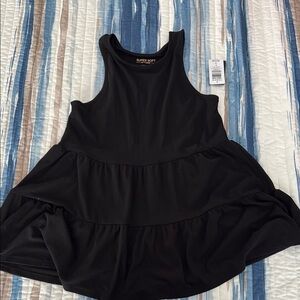 Torrid Super Soft Black Tiered Tank